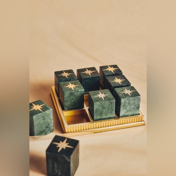 Anthropologie x Catherine Martin Starry Night Marble Tic Tac Toe Game New - Picture 2 of 7